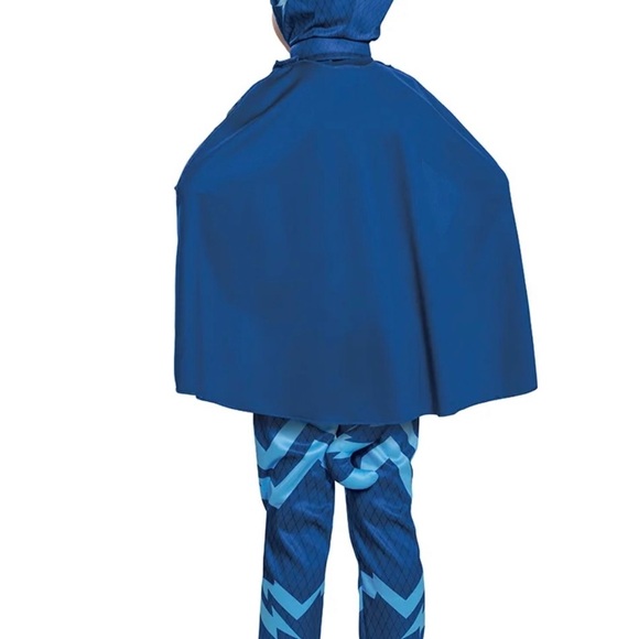 PJ Masks Catboy 4 piece Halloween Costume Jumpsuit Cape Mask Tail Toddlers 3T-4T - Picture 2 of 9